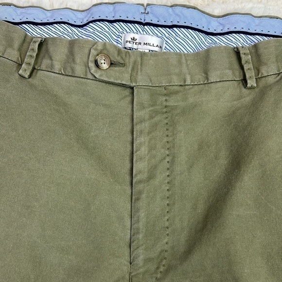 Peter Millar Soft Touch Twill Trousers Pima Cotton Spandex Flat Front Pa… - Picture 2 of 10